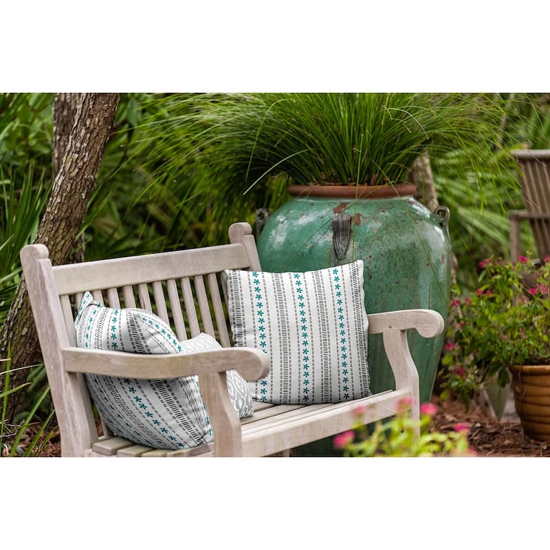 Dainty Stripes Indoor/Outdoor Throw Pillow
