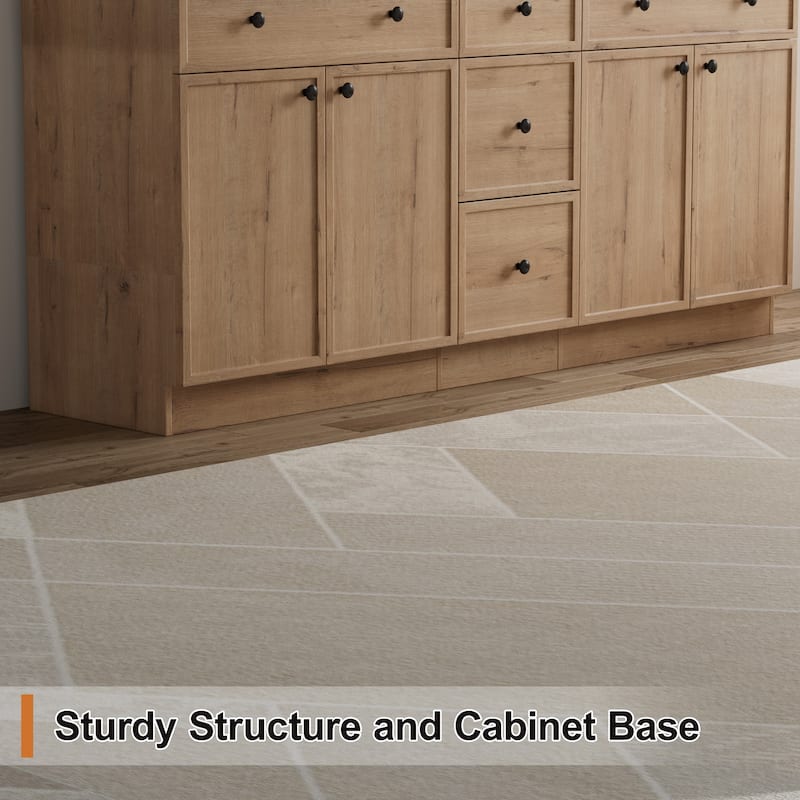 36"/48"/60"/72" Bathroom Vanity Set with Sink & Faucet