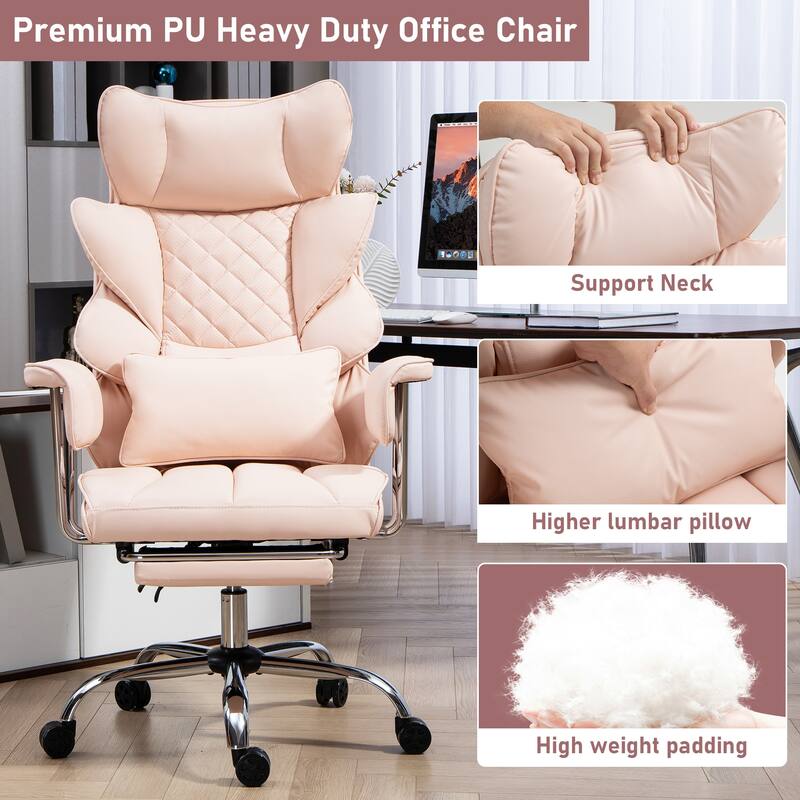 8-Point Massage Gaming Chair, Ergonomic Office Chair, Adjustable Backrest 90-135, Adjustable Armrests