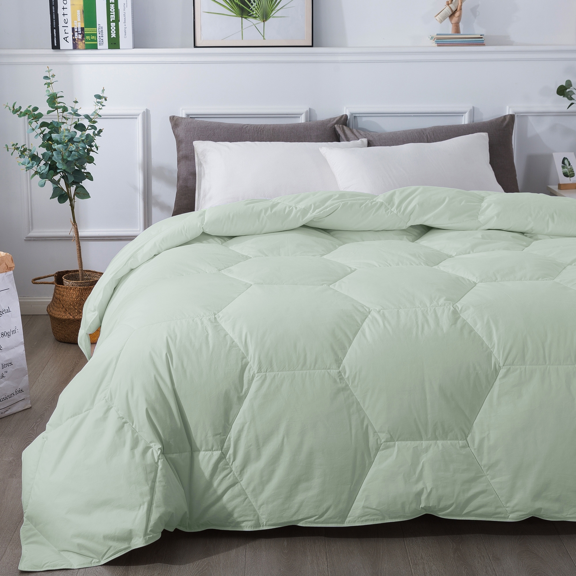 Honeycomb Stitch Down Alternative Comforter On Sale Bed Bath