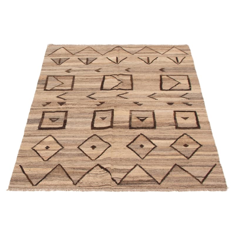 Sivas Taupe Kilim 5'0" x 6'4" - 5'0 x 6'4
