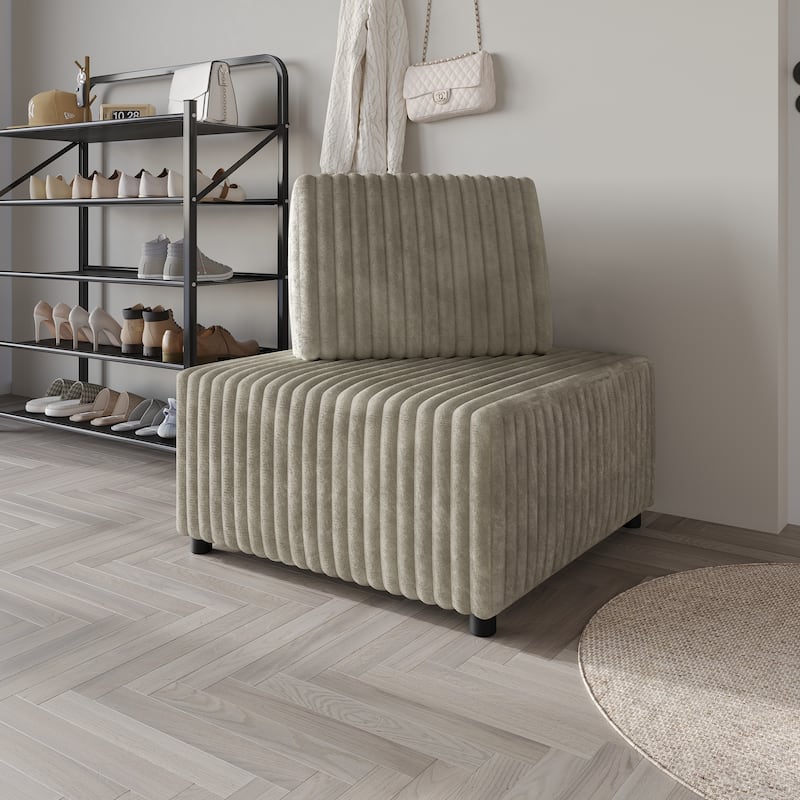 CraftPorch Luxurious Velvet Upholstered Corner seat