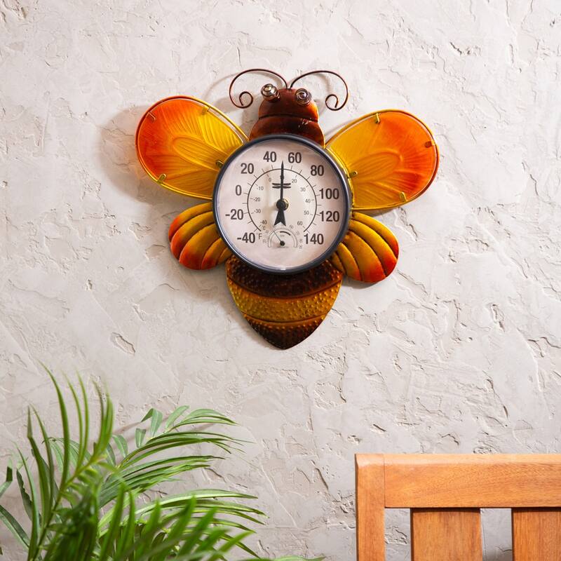 Bee Outdoor Outdoor Wall Thermometer
