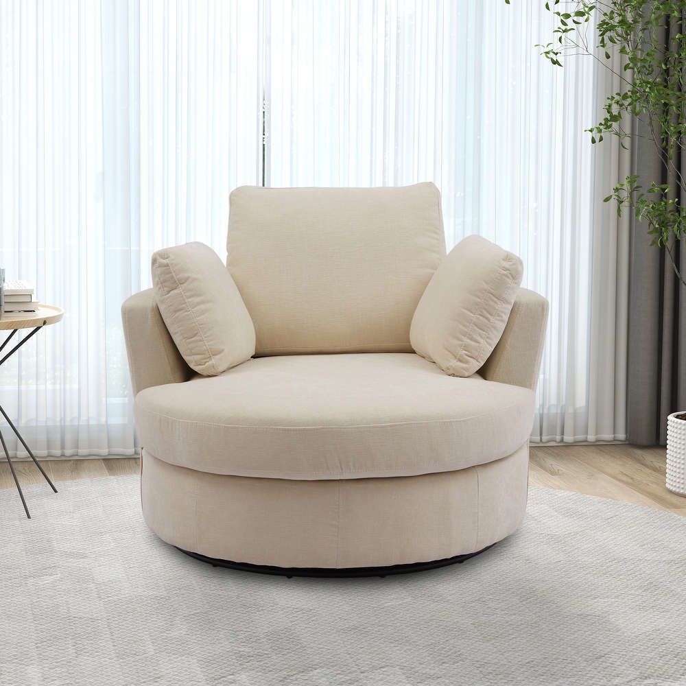 Minorca elegant round cheap swivel barrel chair