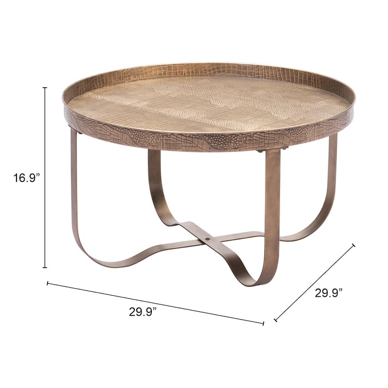 Vannes Coffee Table Brass