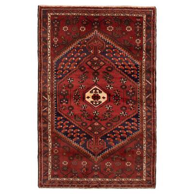 ECARPETGALLERY Hand-knotted Andelz Red Wool Rug - 4'2 x 6'7