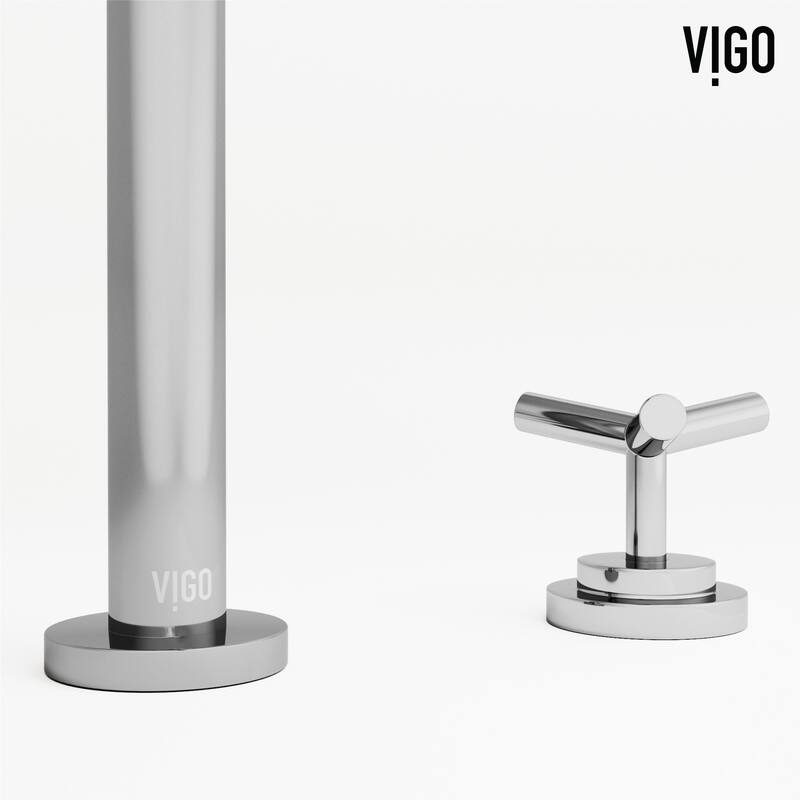 VIGO Jewel 9" H 2-Handle Widespread Bathroom Faucet