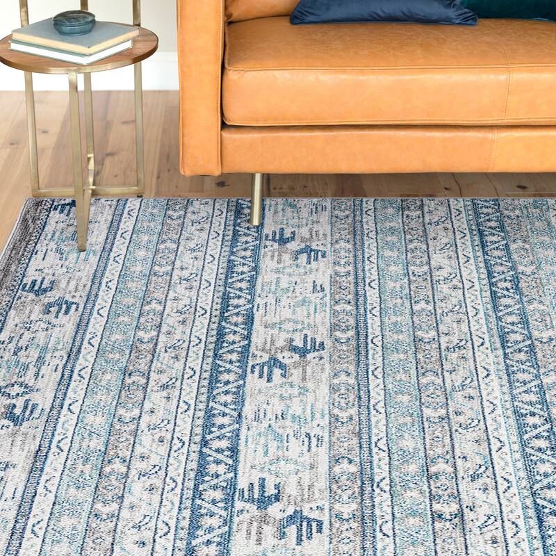 Esplanade Farmhouse Diamond Indoor Area Rug - 5'3'' x 7'7'' - Gray/Cream