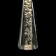 preview thumbnail 7 of 14, Modern LED 8-Light Wheel Black Gold Chandelier with Clear Acrylic Shades - Dia. 32.7" x H 13.3"