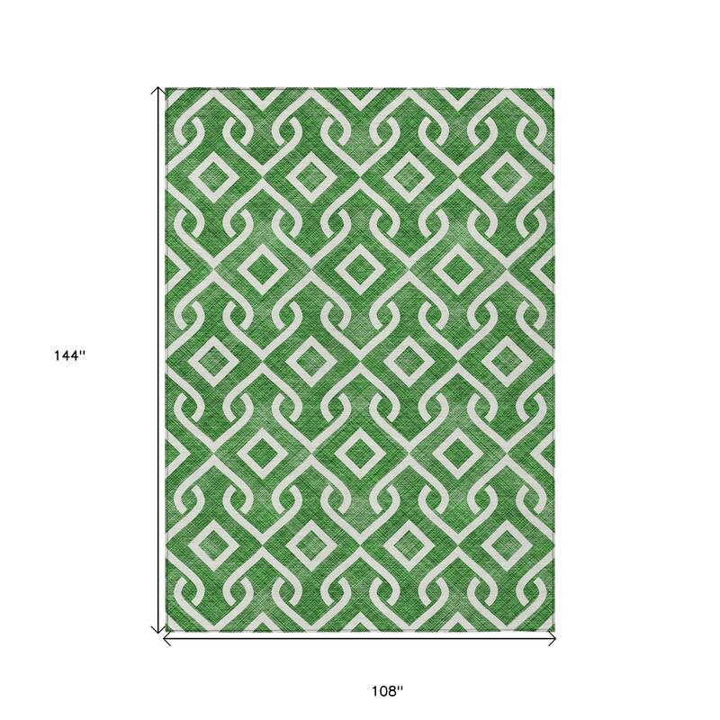 HomeRoots Geometric Transitional Rectangle Outdoor Rug