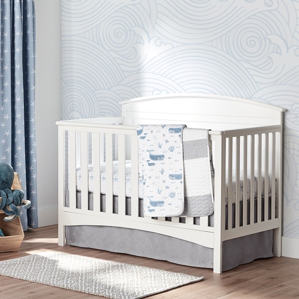 Lush Decor Baby Seaside Starfish Organic Cotton Fitted Crib Sheet