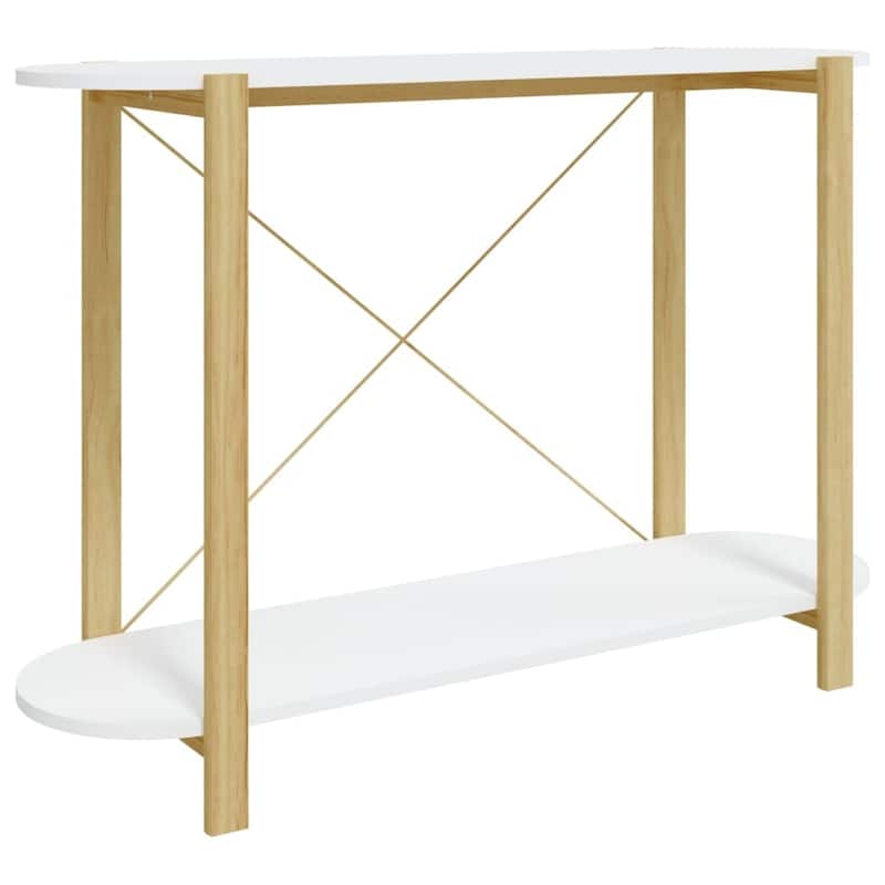 vidaXL Console Table Hallway Entryway Table Narrow Side Table Engineered Wood - 43.3"x15"x29.5"