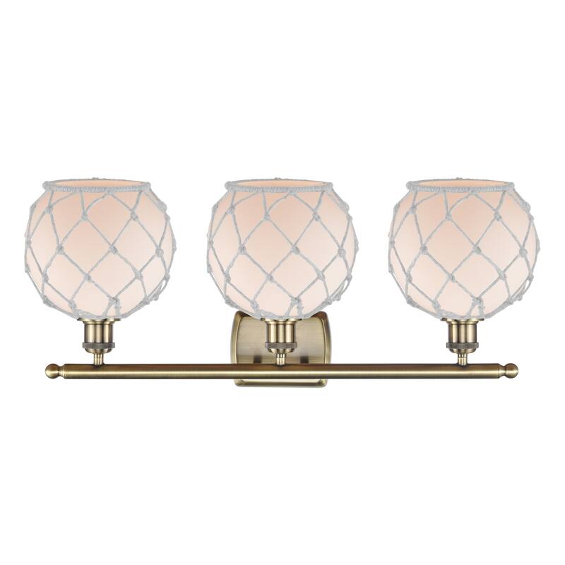 Innovations Lighting Endless Possibilities Ballston - Farmhouse Rope - 3 Light 28" Bath Vanity Light