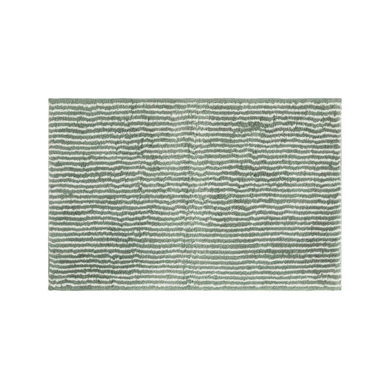 Becky Cameron 100% Cotton Pinstripe Patterned Bath Mat