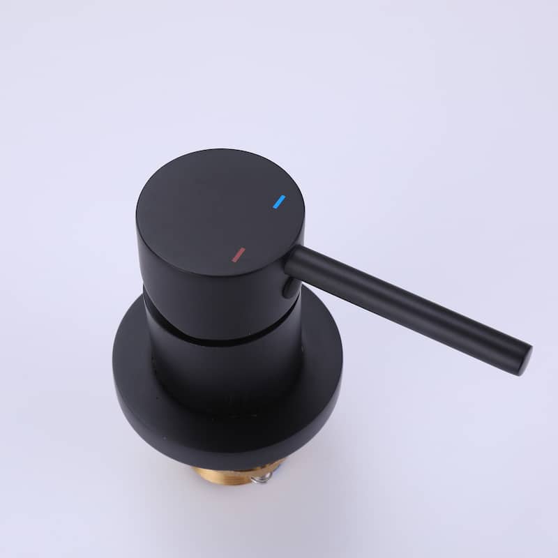Eye-Catching Ceiling Mounted Line Single Hole Bathroom Sink Faucet with Single Handle, Black / Gold