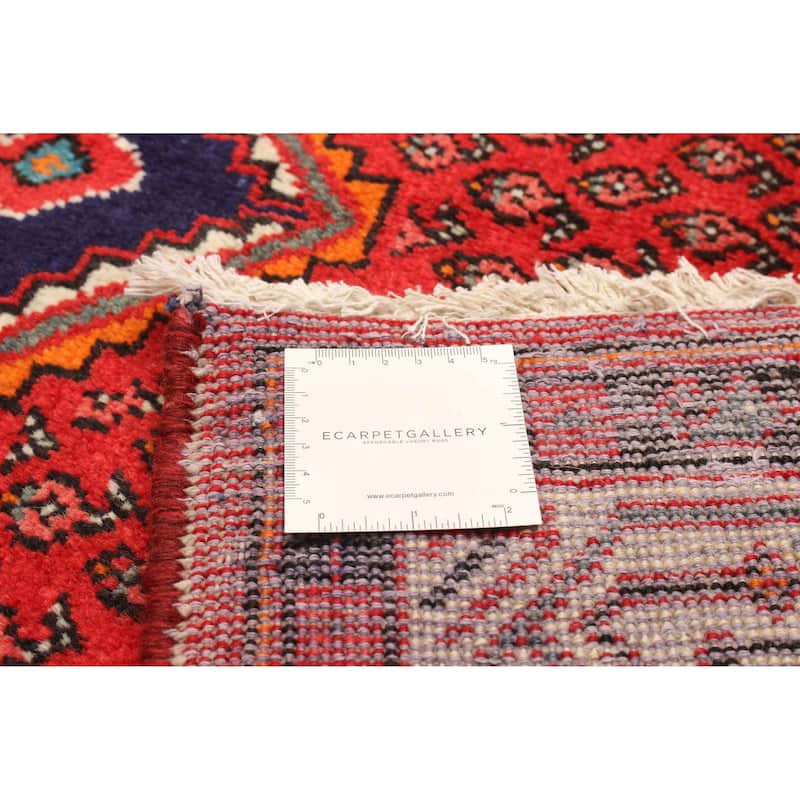ECARPETGALLERY Hand-knotted Andelz Red Wool Rug - 4'5 x 6'6