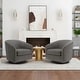 preview thumbnail 32 of 122, UIXE 360° Swivel Barrel Accent Chair Armchair For Living Room