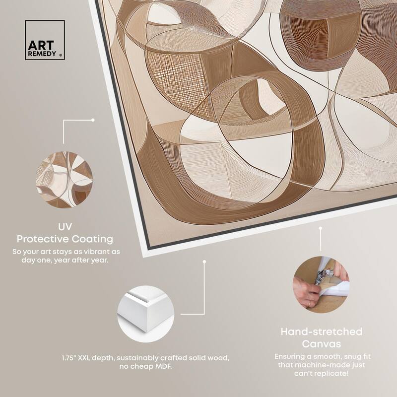 Mocha Dream Canvas by Art Remedy