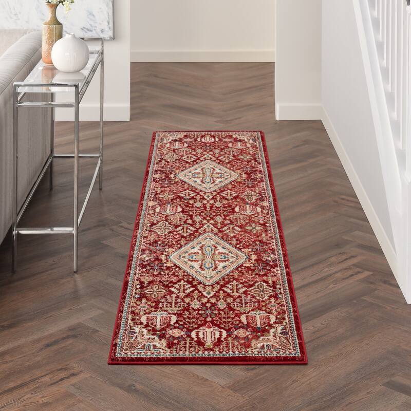 Nourison Revel Traditional Floral Medallion Area Rug