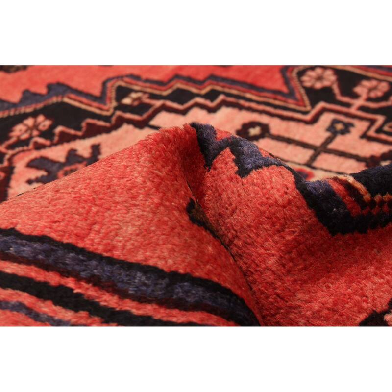 ECARPETGALLERY Hand-knotted Anadol Red Wool Rug - 3'4 x 9'11