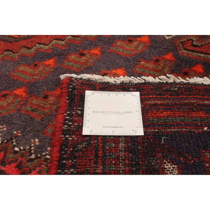 ECARPETGALLERY Hand-knotted Andelz Red Wool Rug - 4'3 x 6'5