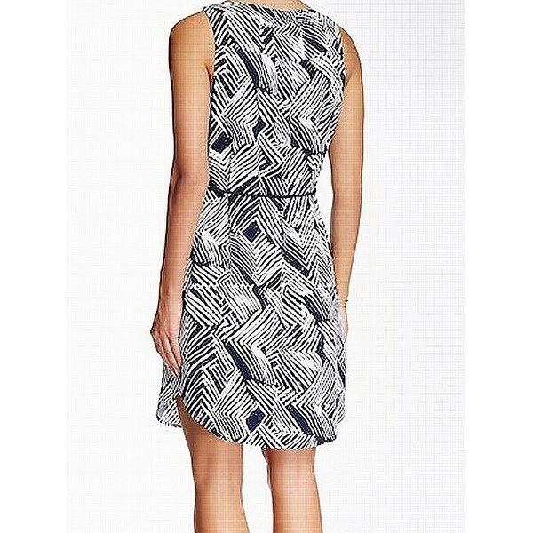 trina turk blue and white dress