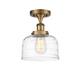 Option Brushed Brass / Clear Deco Swirl