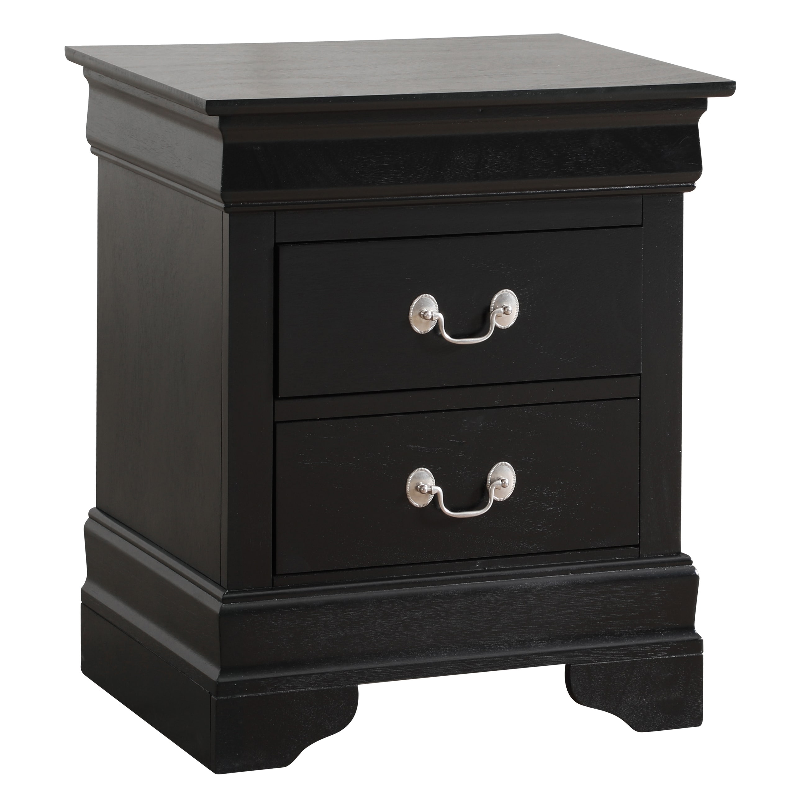 Black rustic deals nightstand