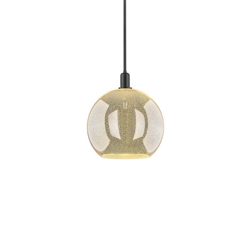 Innovations Lighting 716-1S-18-14 Athens Pendant Athens 14" Wide - Matte Black / Mercury