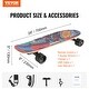 preview thumbnail 14 of 12, VEVOR Electric Skateboard with Remote,Easy Carry Handle Design,Suitable for Adults&Teens Beginners