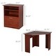 preview thumbnail 3 of 14, HOMCOM Computer Desk with Printer Cabinet, L-Shaped Corner Desk with Storage, Study PC Workstation for Home Office