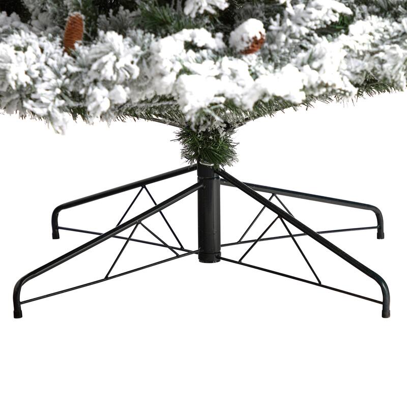 9Ft Artificial Christmas Tree with Lights - White River Mountain Pine Holiday Decor - 108