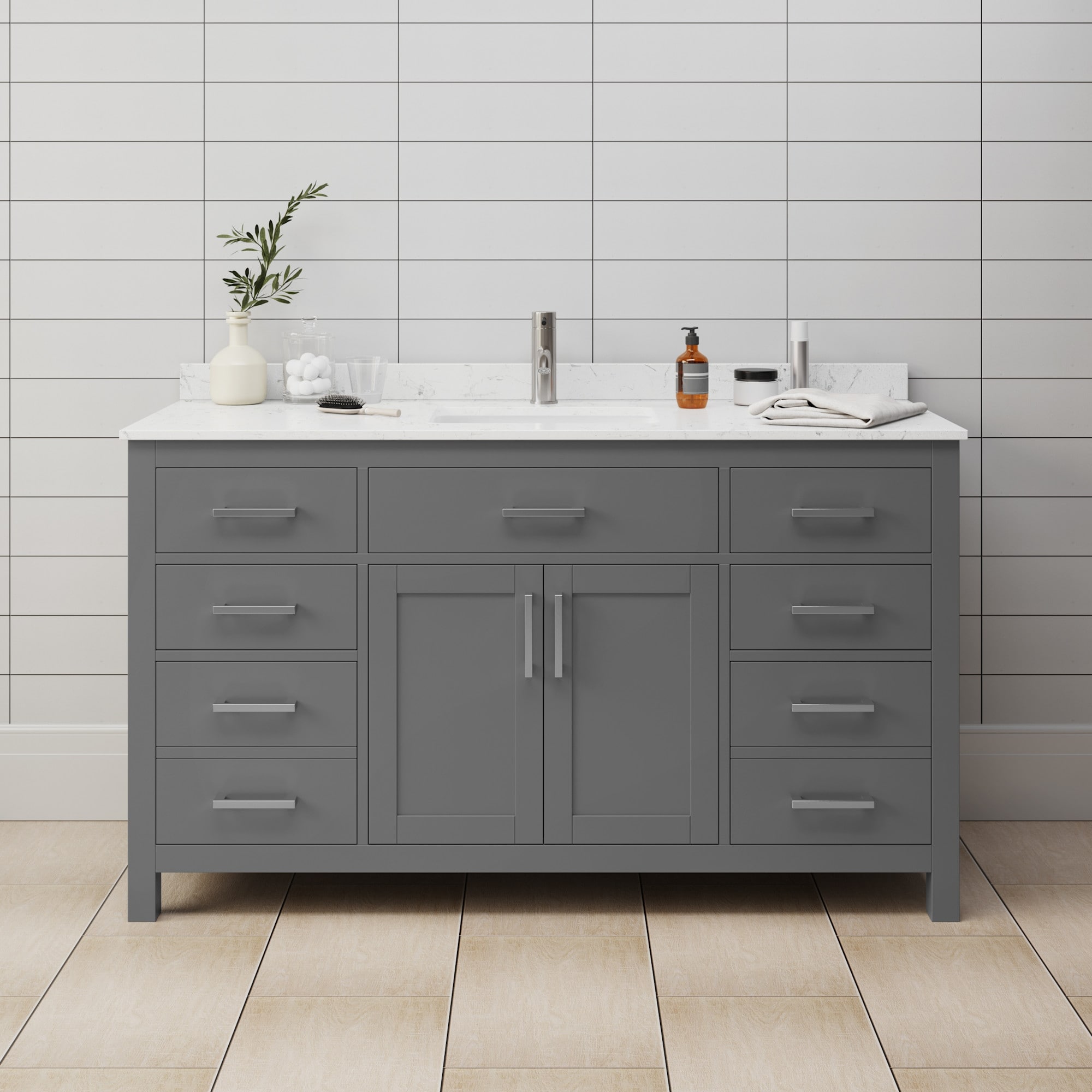 Wyndham Collection WCG242460SCCUNSMXX Beckett 60" Free Standing Single
