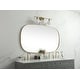 preview thumbnail 10 of 9, Elegant Lighting MR2B3660 Brynn 36" W x 60" H Oval Framed Bathroom