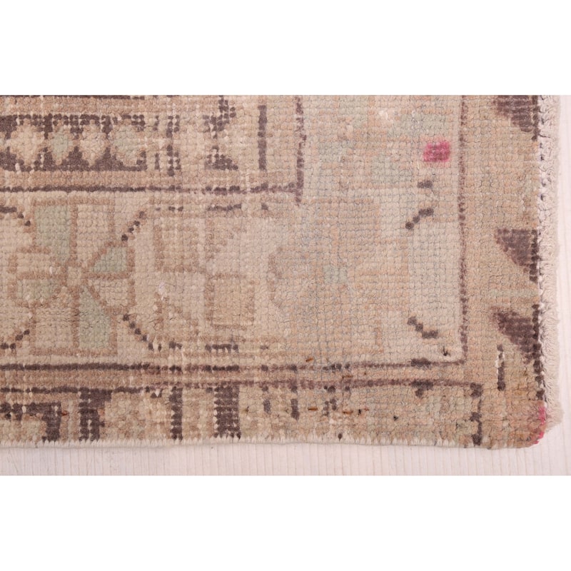 ECARPETGALLERY Hand-knotted Antalya Vintage Brown Wool Rug - 4'0 x 6'1