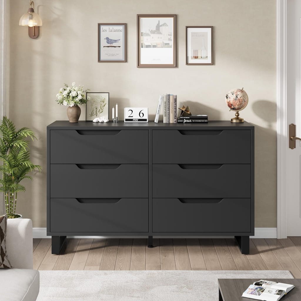 6 Dresser for Bedroom, 47.2" Wide Dresser