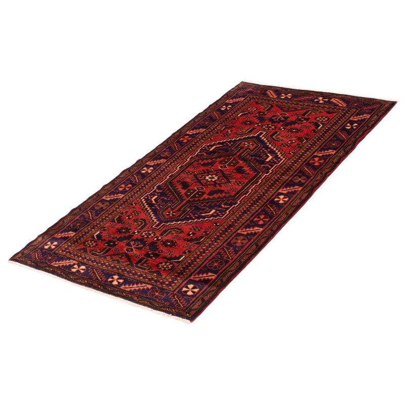 ECARPETGALLERY Hand-knotted Andelz Copper Wool Rug - 3'8 x 7'1