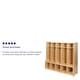 preview thumbnail 11 of 11, Wood School Coat Locker with Bench, Cubbies and Storage Organizer Hook - 48"W x 13.375" - 15"D x 48"H