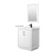 Option White / White Cultured Marble Top / Matte Black