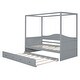 preview thumbnail 6 of 15, Modern Twin Size Canopy Day Bed with Twin Size Trundle