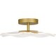 preview thumbnail 2 of 5, Ibis Integrated LED Brushed Gold Semi-Flush Mount