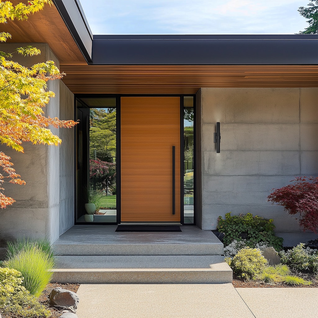 Quincy 20in LED Outdoor Wall Light Selectable CCT 2700-3000-3500-4000K set to 2700K in Black