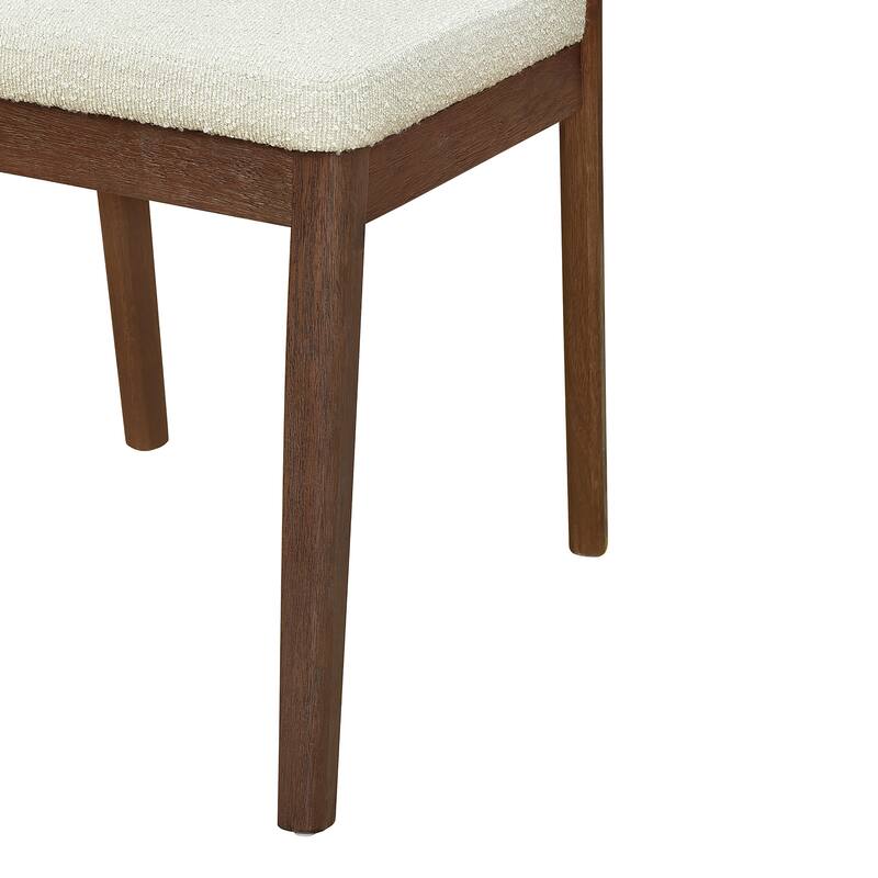 Christopher Knight Home - Ashlin Contemporary Upholstered Armless Dining Chairs with Rubberwood Frame, Set of 2