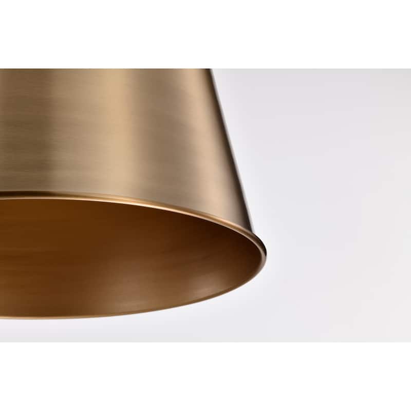 Alexis 1 Light Large Pendant Burnished Brass and Gold Finish - Burnished Brass / Gold