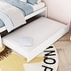 preview thumbnail 3 of 6, White Full Size Platform Bed with Trundle, Storage Box, and Nightstand