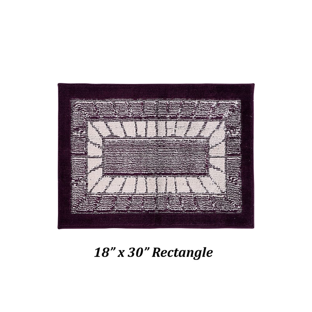 Better Trends Radiance Collection 100% Polypropylene Lightweight Stunning Elegant Machine Washable Kitchen Rug Mat