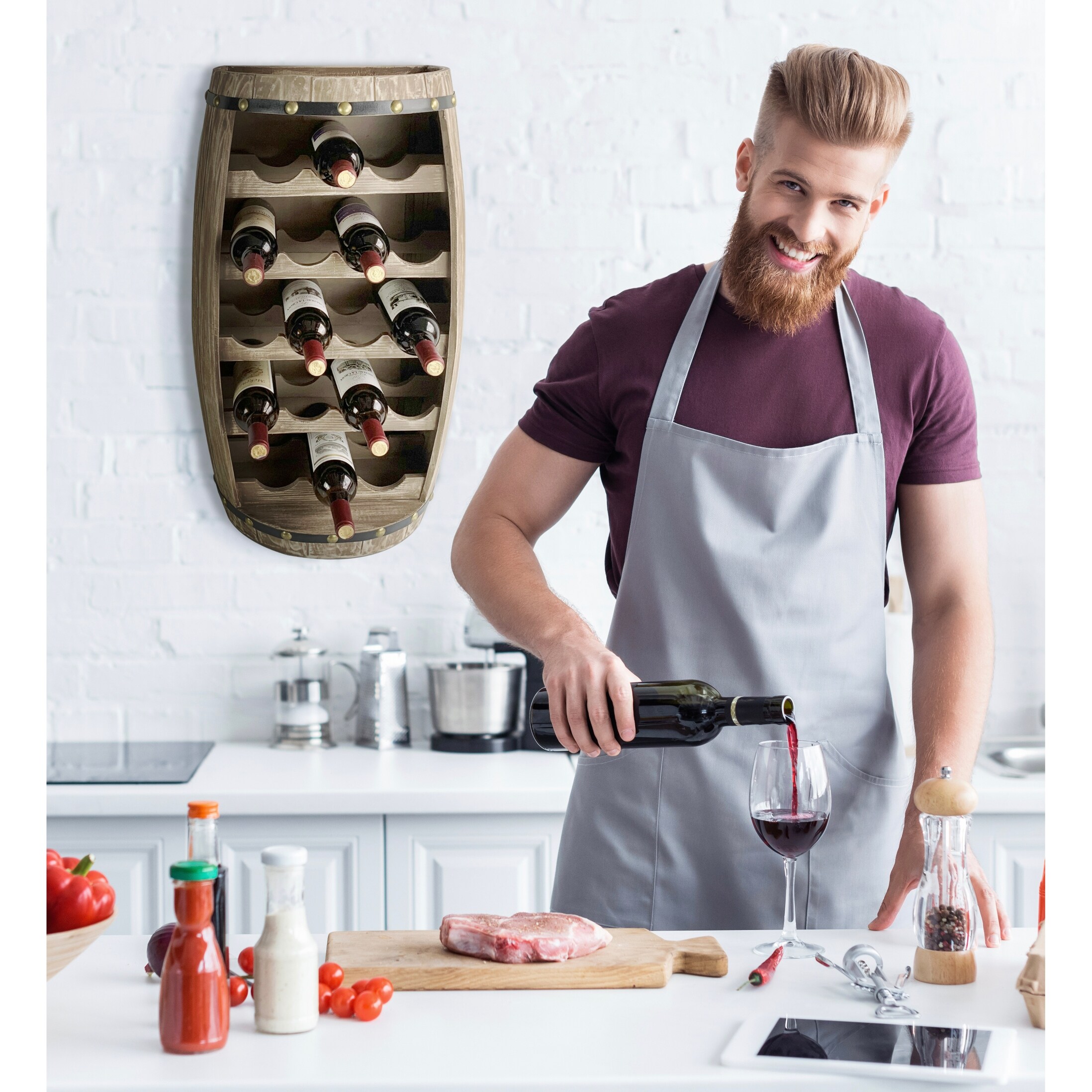 Puzzled alexander wine rack online