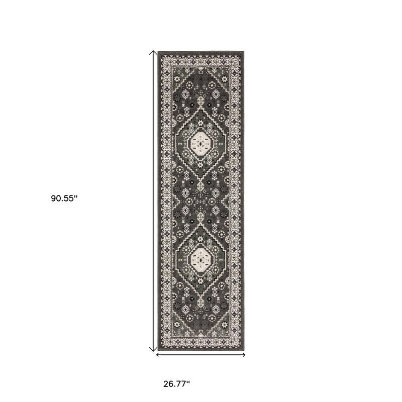 HomeRootsMedallion Traditional Rectangle Area Rug