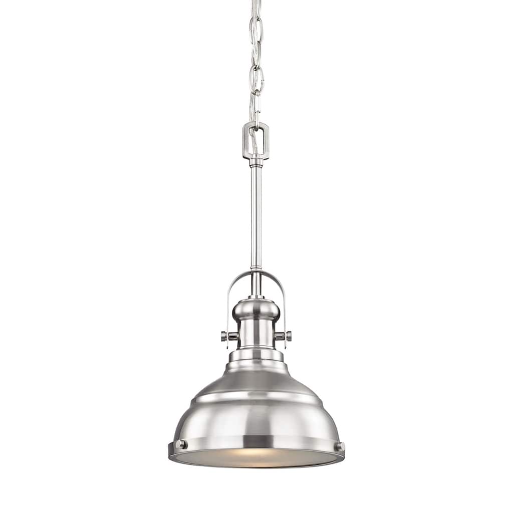 Elk Home Blakesley Brushed Nickel With Metal Shade 1 Light Pendant