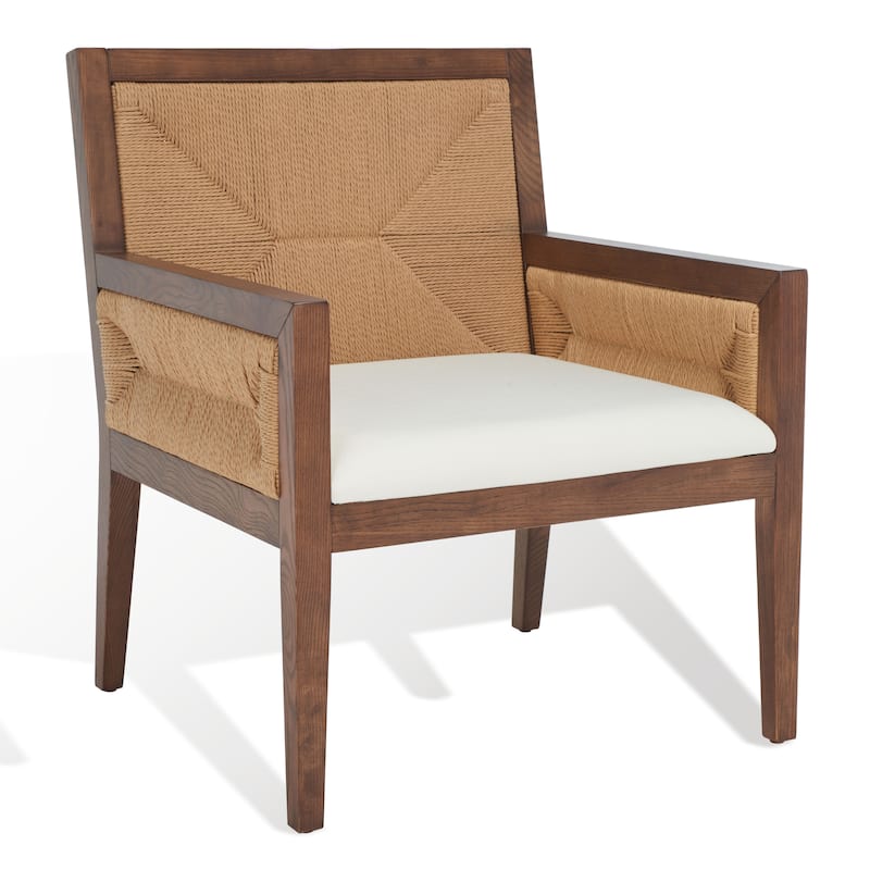 SAFAVIEH Couture Emilio Woven Accent Chair - 25 in. W x 26 in. D x 31 in. H